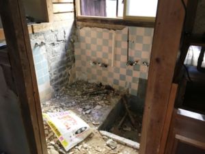 栗原市 S様邸から! 水廻りの改修工事が始まっています☆