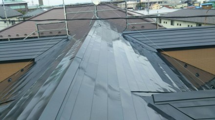 栗原市 O様邸 アパート塗装~中塗り・上塗り~