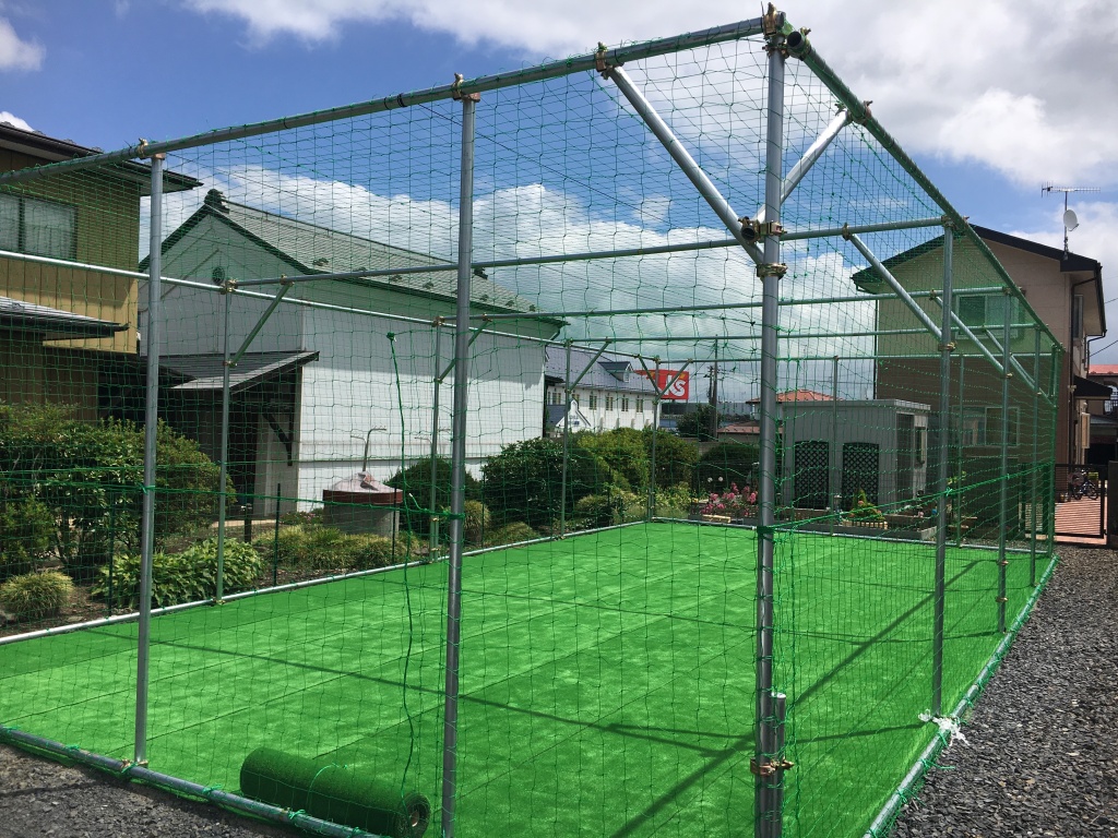 栗原市築館 子供の成長を願いサッカーコートを(^^♪