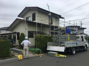大崎市古川 H様邸 屋根外壁塗装工事 が始まります(^^♪