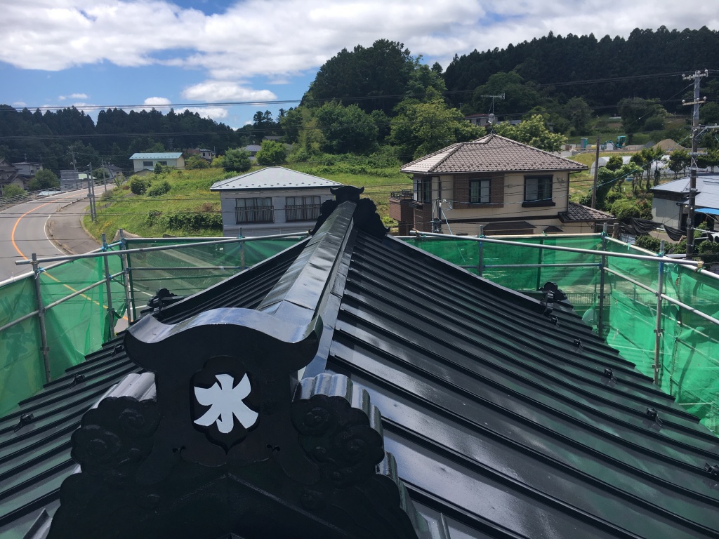 栗原市瀬峰 屋根塗装改修工事 S様邸