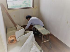栗原市若柳 S様邸 クローゼットの取り付け工事が進んでいます!
