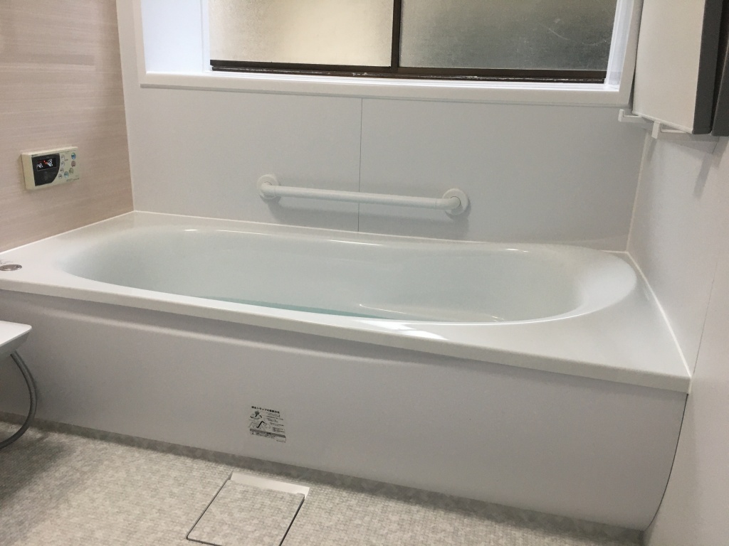 母のために浴室を暖かく