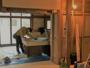 登米市豊里 T様邸 台所・居間改修工事の現場から