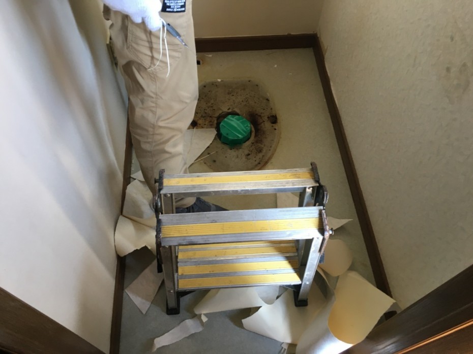 大崎市岩出山 簡易水洗トイレ交換