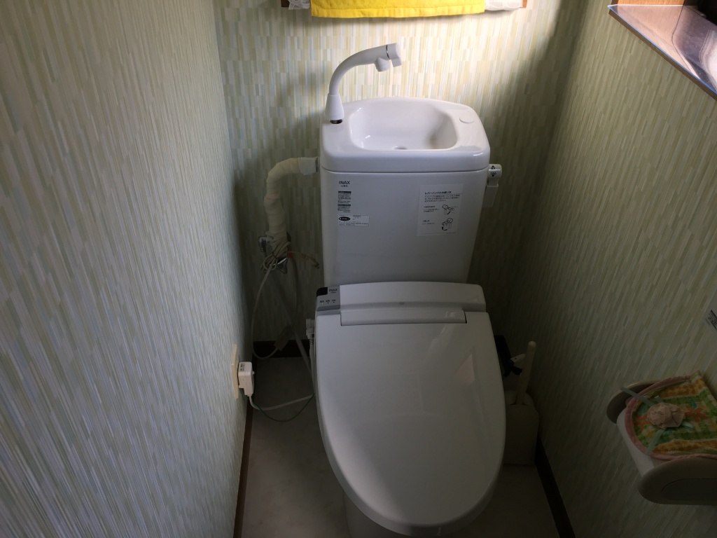 大崎市岩出山　簡易水洗トイレ入れ替え工事です