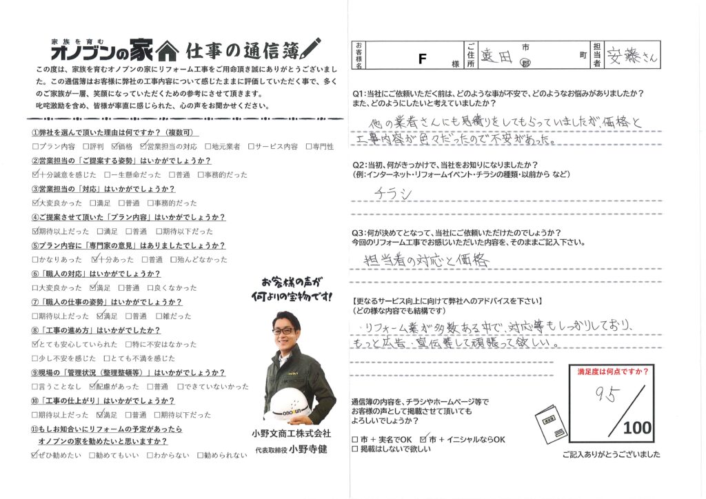 対応等もしっかりしており…