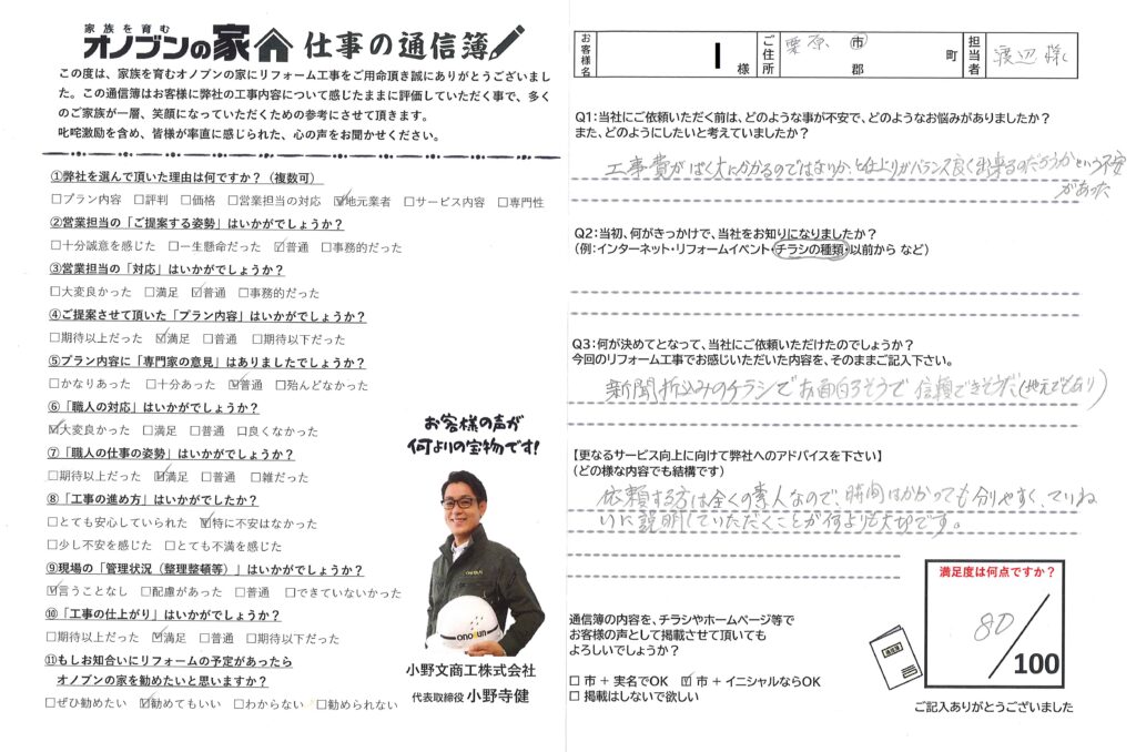 新聞の折り込みチラシをみて惹かれました。