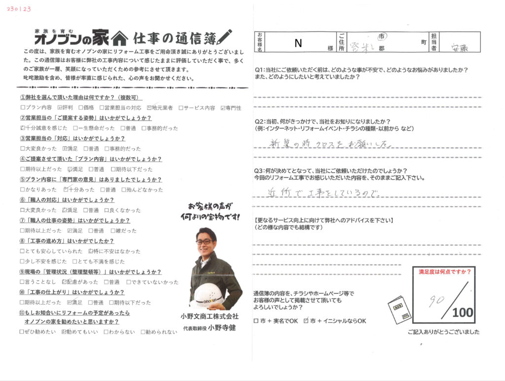 近所の工事が気になって・・・