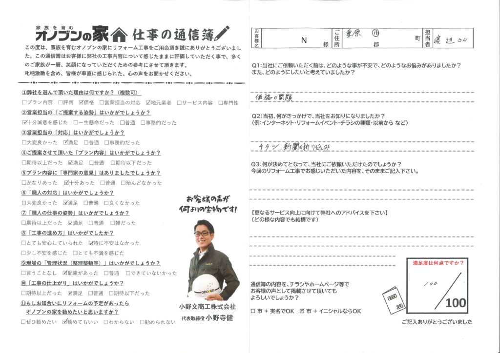 新聞の折り込みがきっかけ