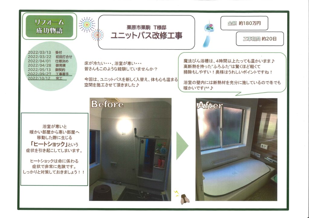 栗原市栗駒 T様邸 成功物語