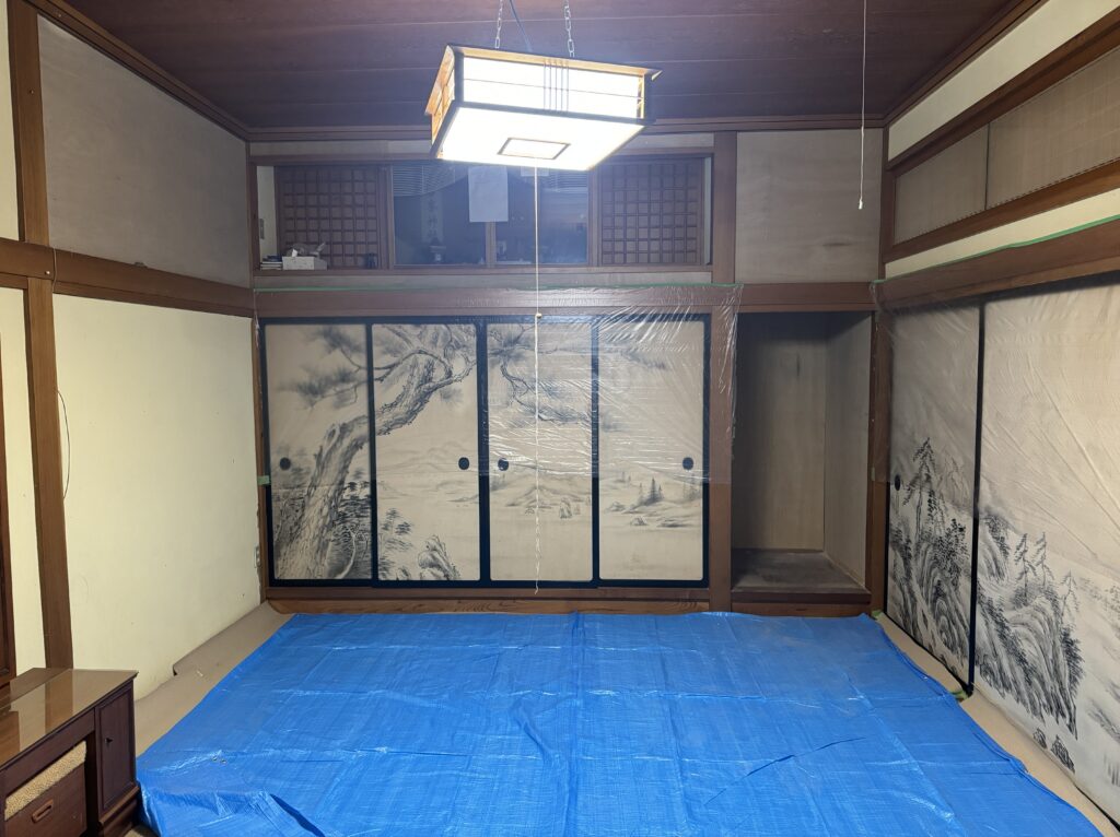 栗原市志波姫 A様邸 じゅらく壁のヒビ割れ・仏壇置き場新設