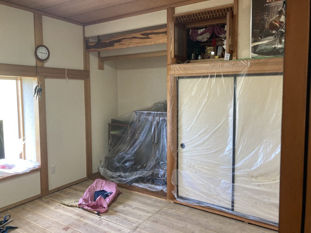 栗原市栗駒 M様邸 和室の床をフローリング完工
