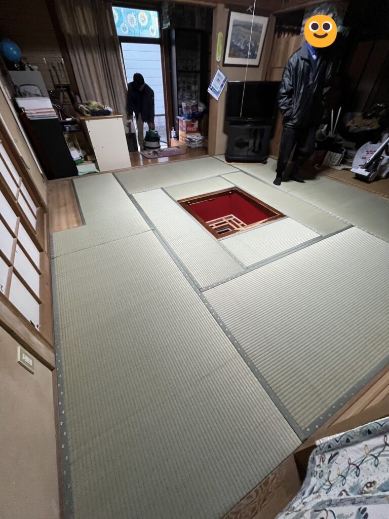 栗原市若柳 K様邸 畳・襖・障子・ポリカ屋根張替え①