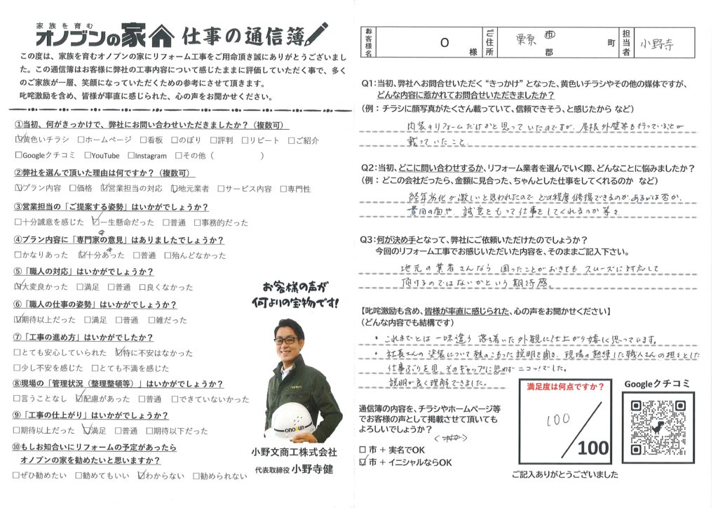 ギャップに思わずニコッ！でした