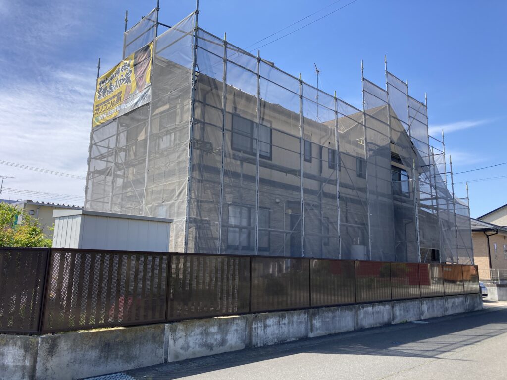 登米市豊里町 T様邸 屋根外壁塗装①
