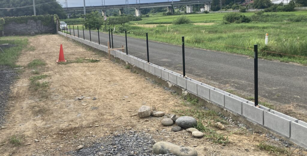 栗原市瀬峰 H様邸 フェンス新設②