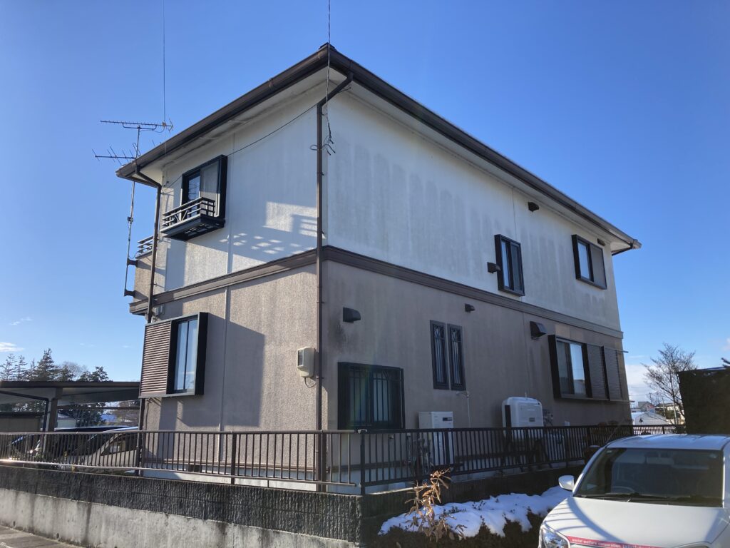 大崎市 過去の塗装に後悔があったが塗分けも行い、今回はご満足頂けました