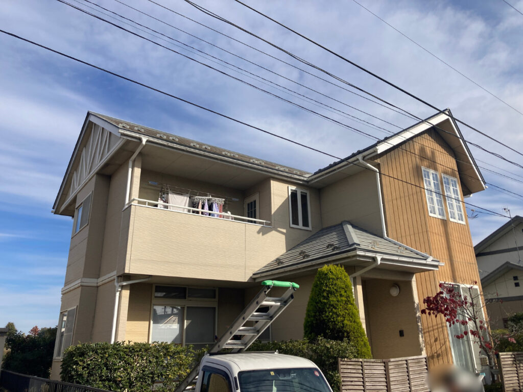 大崎市　初めてのメンテナンス建売住宅20年後　屋根・外壁塗装　トイレ交換