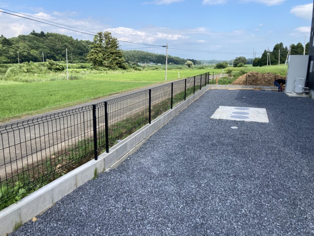 栗原市瀬峰　N様邸　フェンス新設