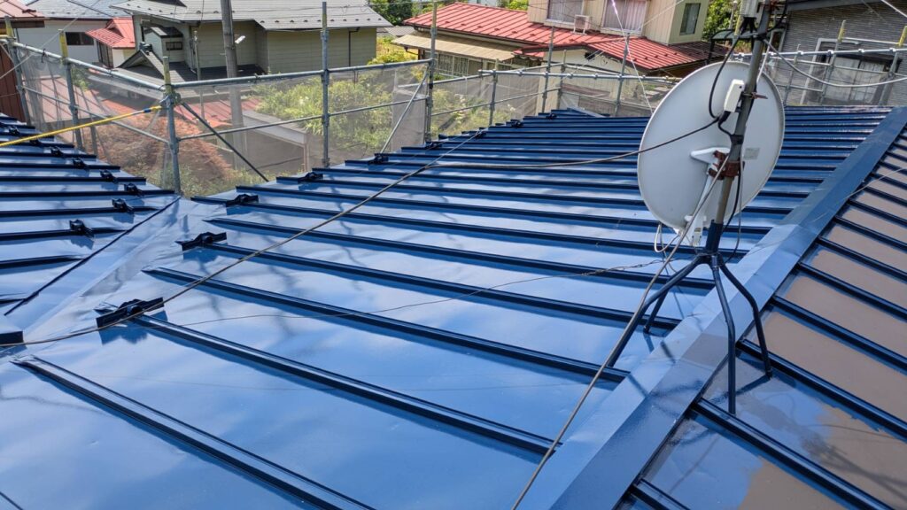 栗原市栗駒　I様邸　屋根塗装③　